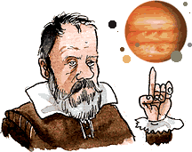 Galileo hittar Jupiters månar